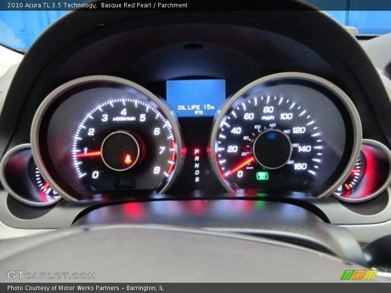 Basque Red Pearl / Parchment 2010 Acura TL 3.5 Technology