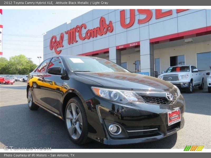 Attitude Black Metallic / Light Gray 2012 Toyota Camry Hybrid XLE