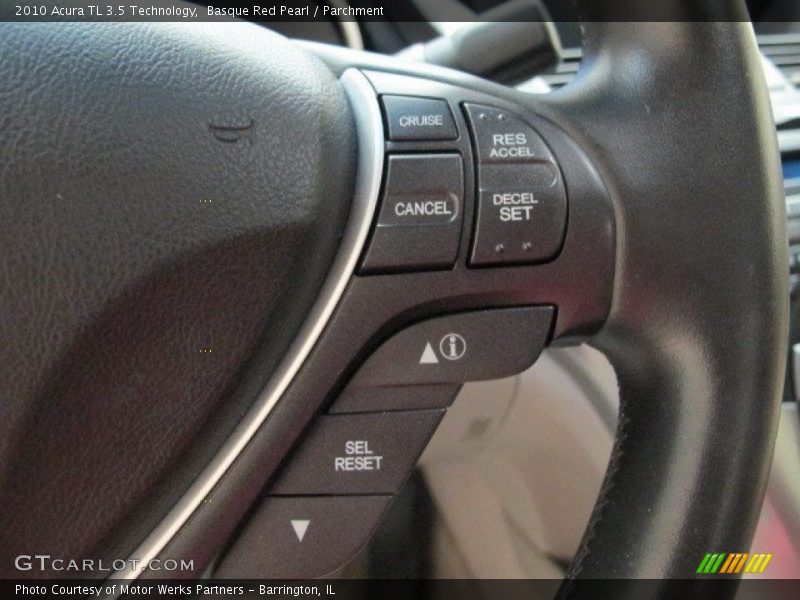 Basque Red Pearl / Parchment 2010 Acura TL 3.5 Technology