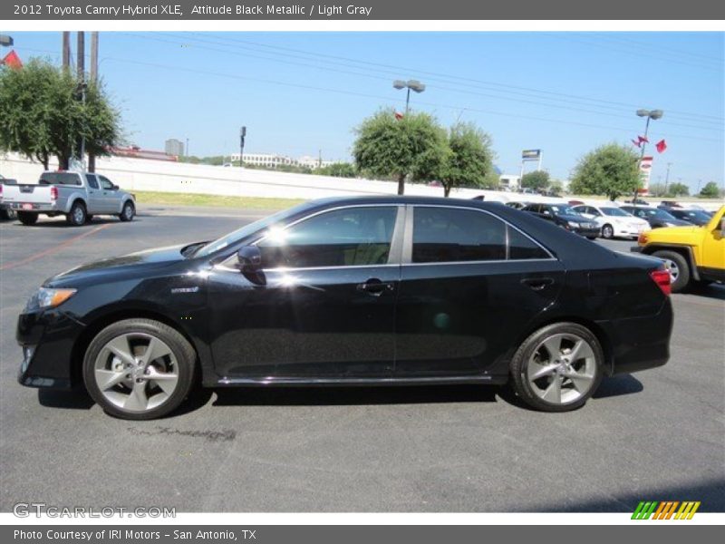 Attitude Black Metallic / Light Gray 2012 Toyota Camry Hybrid XLE