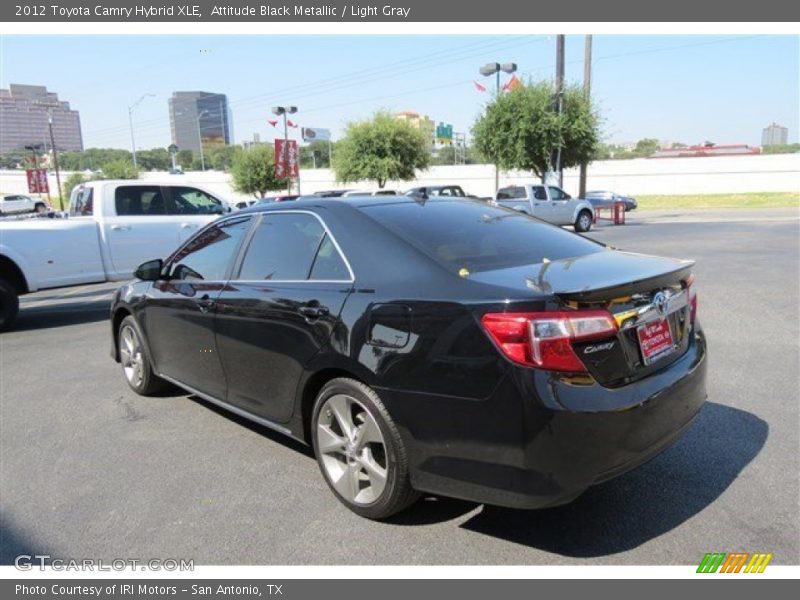 Attitude Black Metallic / Light Gray 2012 Toyota Camry Hybrid XLE