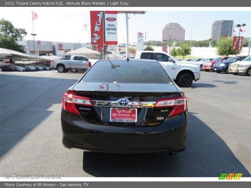Attitude Black Metallic / Light Gray 2012 Toyota Camry Hybrid XLE