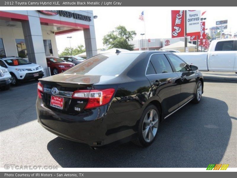 Attitude Black Metallic / Light Gray 2012 Toyota Camry Hybrid XLE
