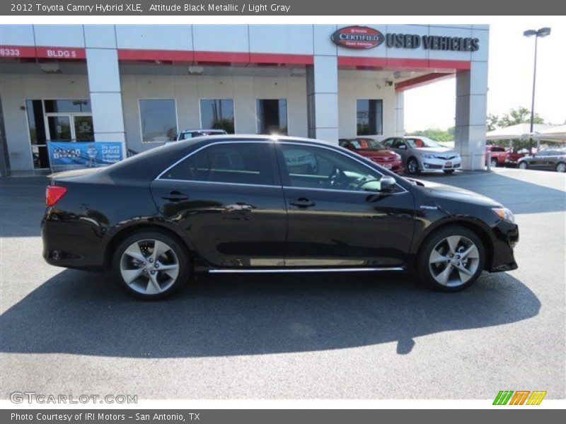 Attitude Black Metallic / Light Gray 2012 Toyota Camry Hybrid XLE