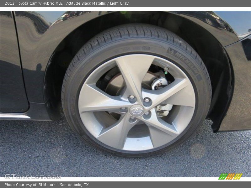 Attitude Black Metallic / Light Gray 2012 Toyota Camry Hybrid XLE