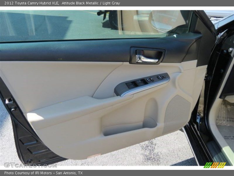 Attitude Black Metallic / Light Gray 2012 Toyota Camry Hybrid XLE