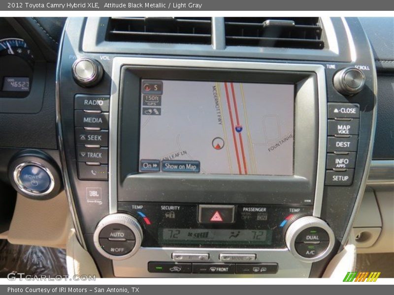 Attitude Black Metallic / Light Gray 2012 Toyota Camry Hybrid XLE