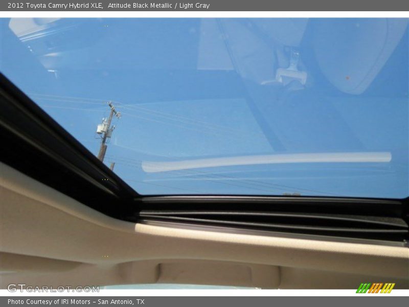 Attitude Black Metallic / Light Gray 2012 Toyota Camry Hybrid XLE