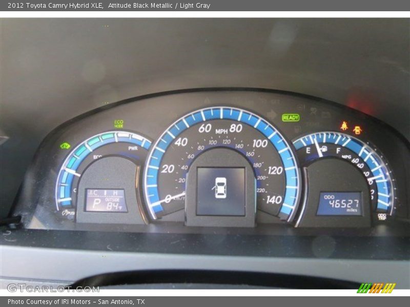 Attitude Black Metallic / Light Gray 2012 Toyota Camry Hybrid XLE