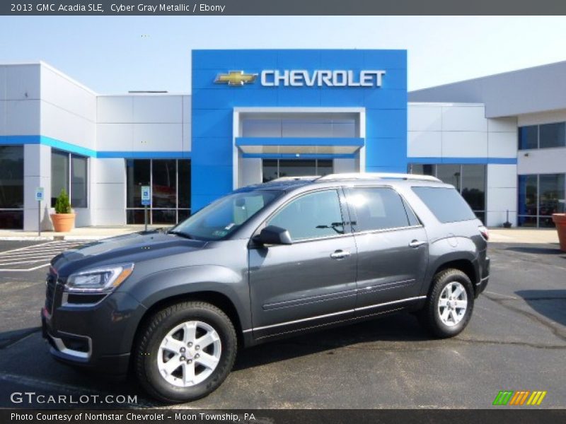 Cyber Gray Metallic / Ebony 2013 GMC Acadia SLE