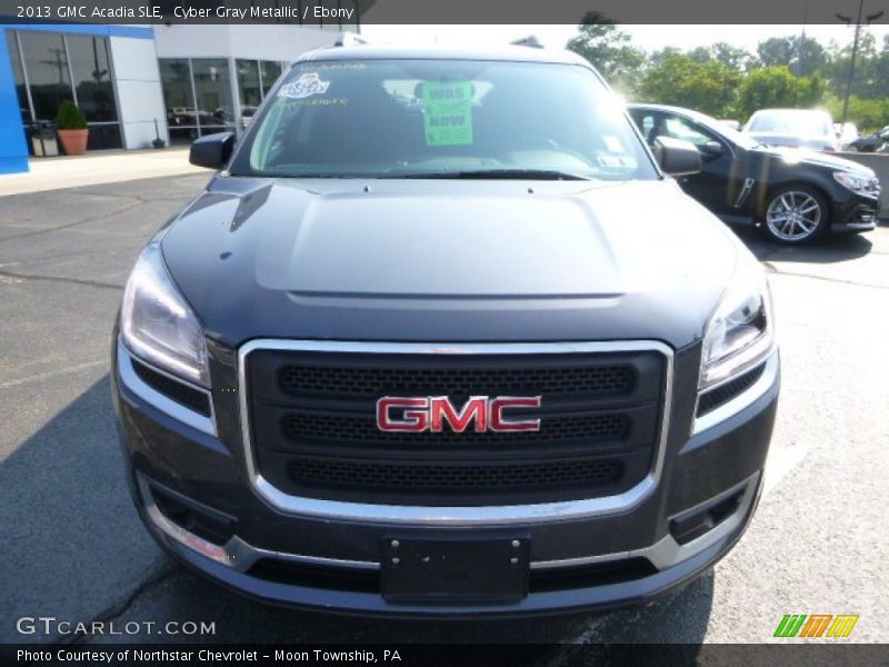 Cyber Gray Metallic / Ebony 2013 GMC Acadia SLE