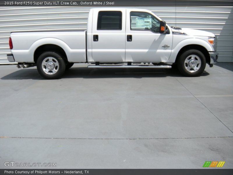 Oxford White / Steel 2015 Ford F250 Super Duty XLT Crew Cab