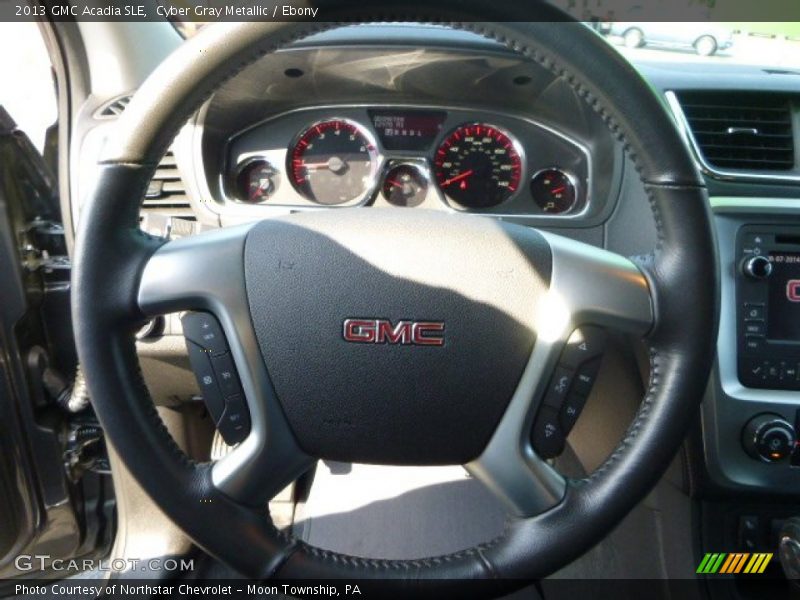 Cyber Gray Metallic / Ebony 2013 GMC Acadia SLE