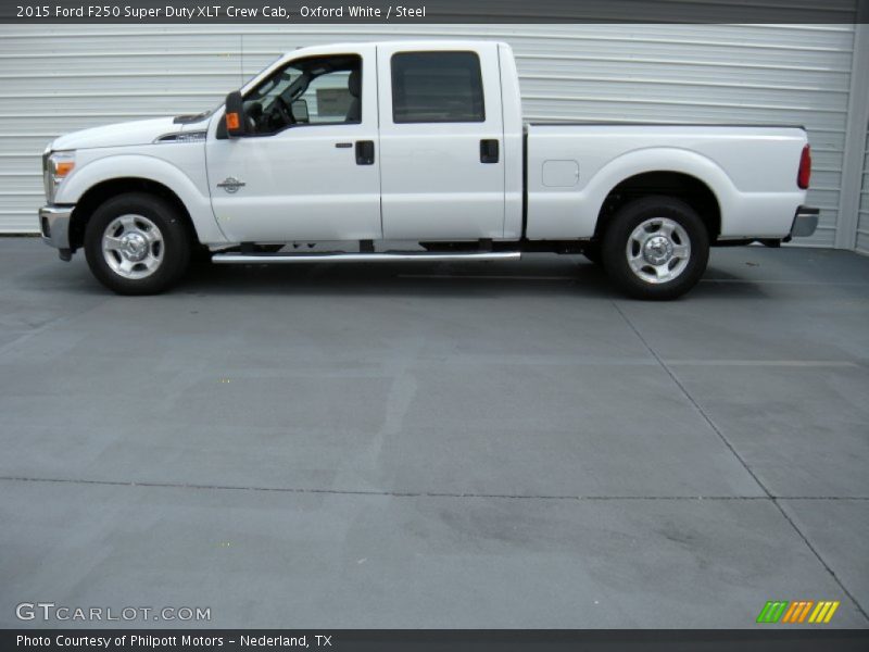 Oxford White / Steel 2015 Ford F250 Super Duty XLT Crew Cab