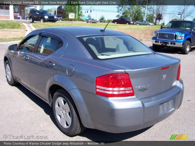 Silver Steel Metallic / Dark Slate Gray/Light Slate Gray 2008 Dodge Avenger SE