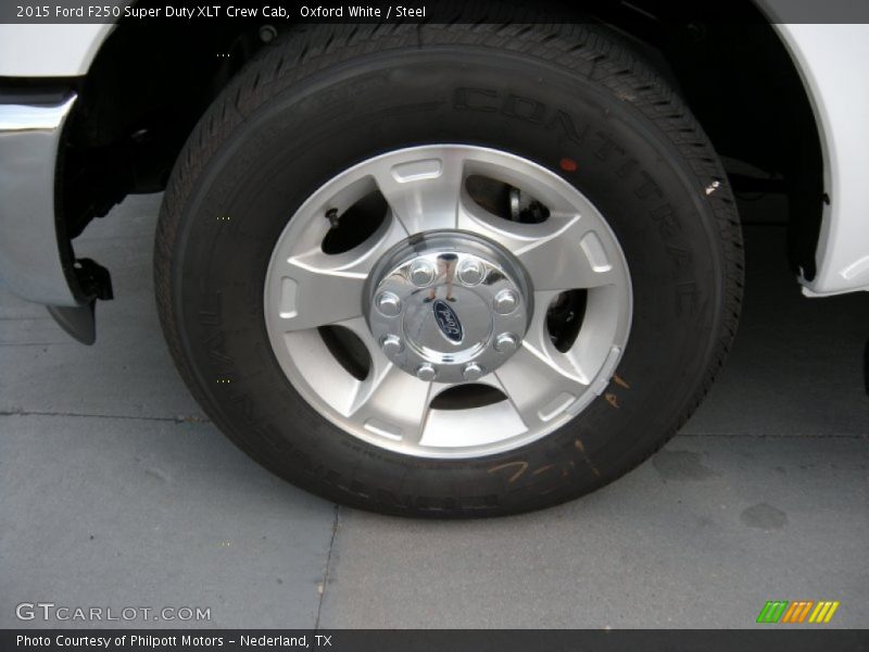 Oxford White / Steel 2015 Ford F250 Super Duty XLT Crew Cab