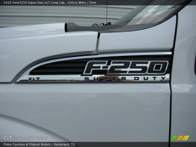 Oxford White / Steel 2015 Ford F250 Super Duty XLT Crew Cab