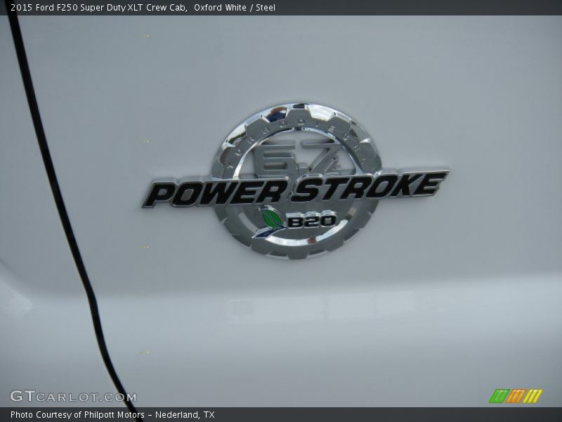 Oxford White / Steel 2015 Ford F250 Super Duty XLT Crew Cab