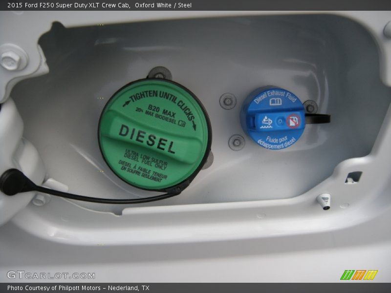 Oxford White / Steel 2015 Ford F250 Super Duty XLT Crew Cab