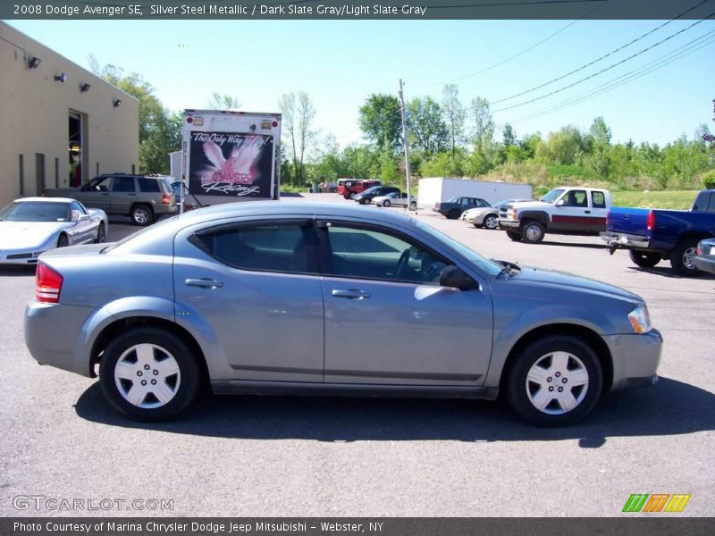 Silver Steel Metallic / Dark Slate Gray/Light Slate Gray 2008 Dodge Avenger SE