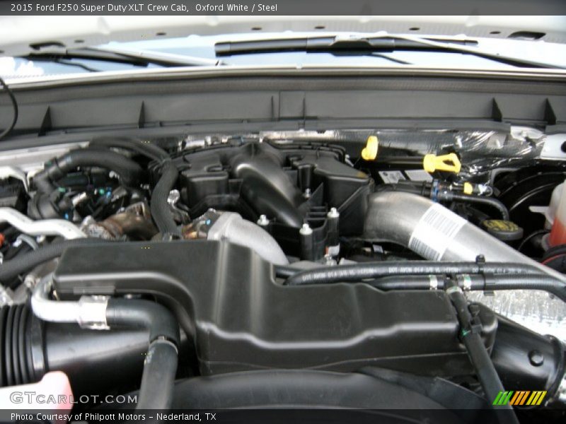 Oxford White / Steel 2015 Ford F250 Super Duty XLT Crew Cab