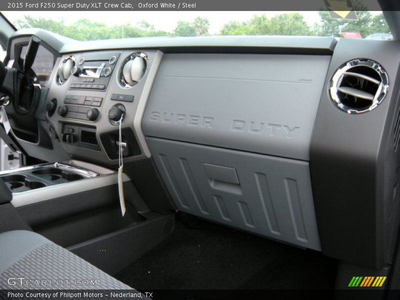 Oxford White / Steel 2015 Ford F250 Super Duty XLT Crew Cab