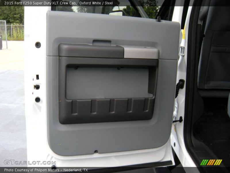 Oxford White / Steel 2015 Ford F250 Super Duty XLT Crew Cab
