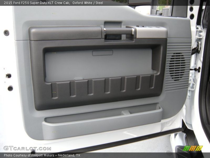 Oxford White / Steel 2015 Ford F250 Super Duty XLT Crew Cab