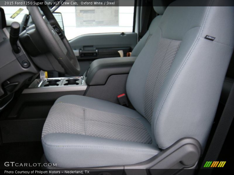 Oxford White / Steel 2015 Ford F250 Super Duty XLT Crew Cab