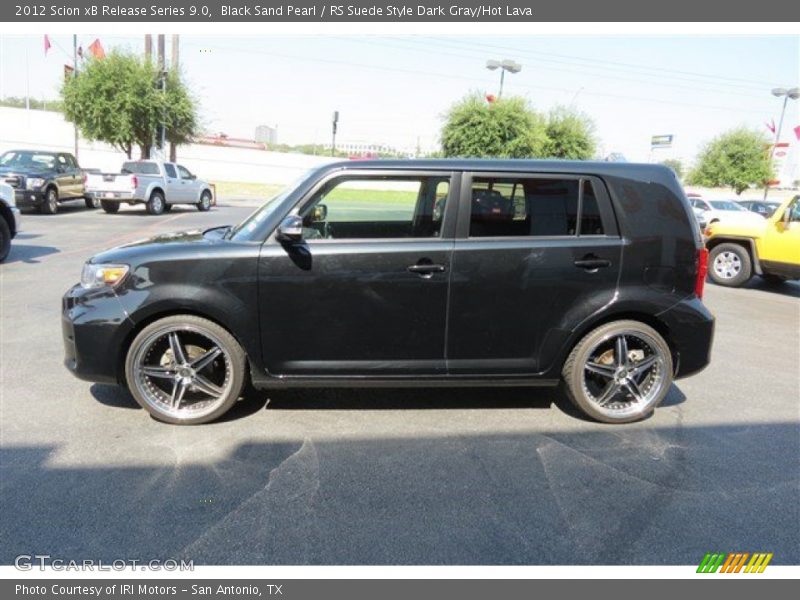 Black Sand Pearl / RS Suede Style Dark Gray/Hot Lava 2012 Scion xB Release Series 9.0