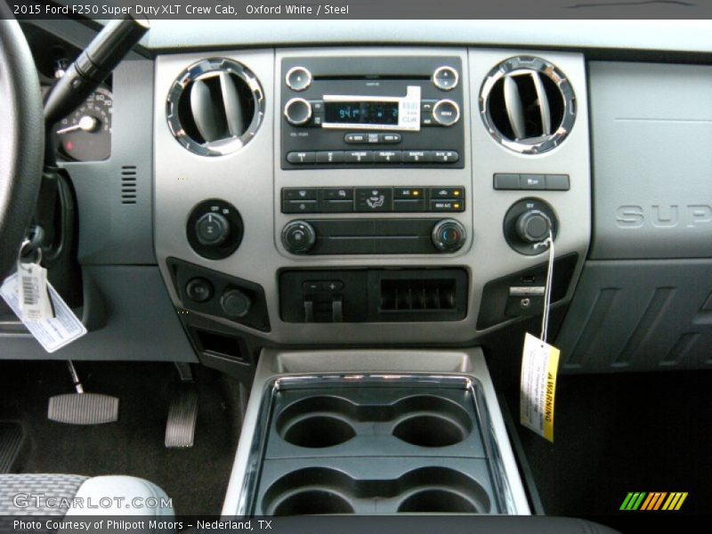 Oxford White / Steel 2015 Ford F250 Super Duty XLT Crew Cab
