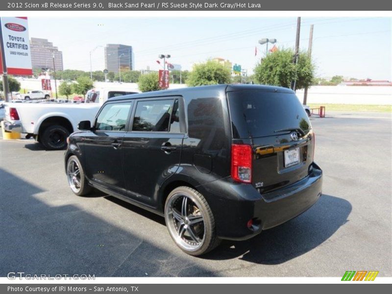 Black Sand Pearl / RS Suede Style Dark Gray/Hot Lava 2012 Scion xB Release Series 9.0