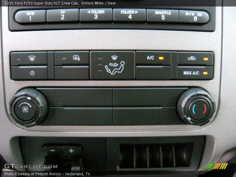 Oxford White / Steel 2015 Ford F250 Super Duty XLT Crew Cab