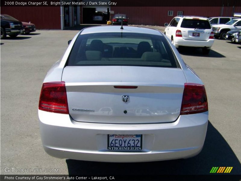 Bright Silver Metallic / Dark Slate Gray 2008 Dodge Charger SE