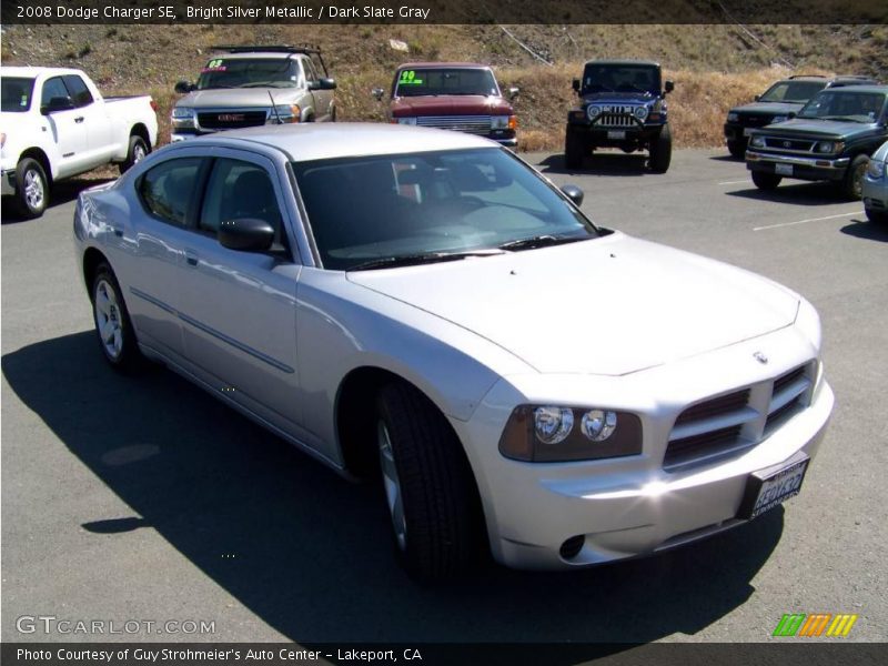 Bright Silver Metallic / Dark Slate Gray 2008 Dodge Charger SE