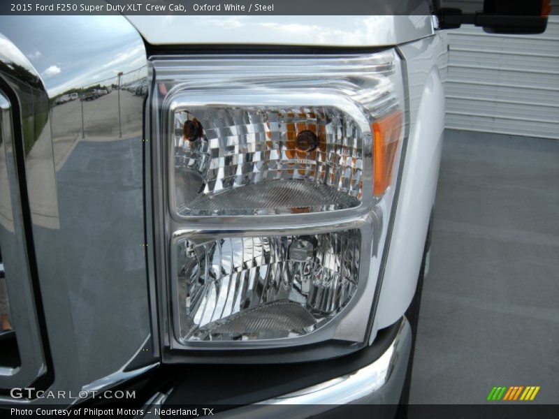Oxford White / Steel 2015 Ford F250 Super Duty XLT Crew Cab
