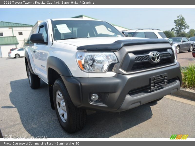 Super White / Graphite 2012 Toyota Tacoma Regular Cab 4x4