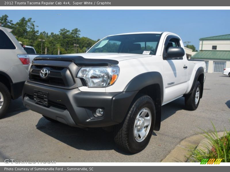 Super White / Graphite 2012 Toyota Tacoma Regular Cab 4x4