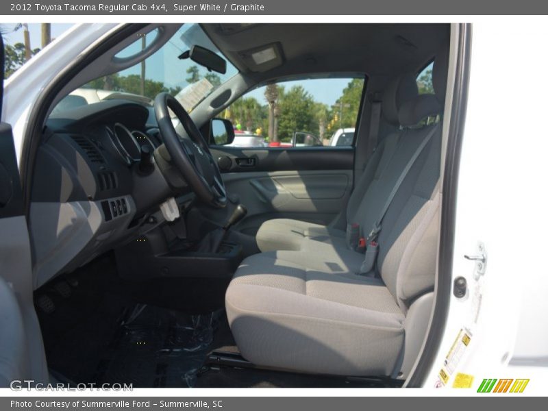 Super White / Graphite 2012 Toyota Tacoma Regular Cab 4x4