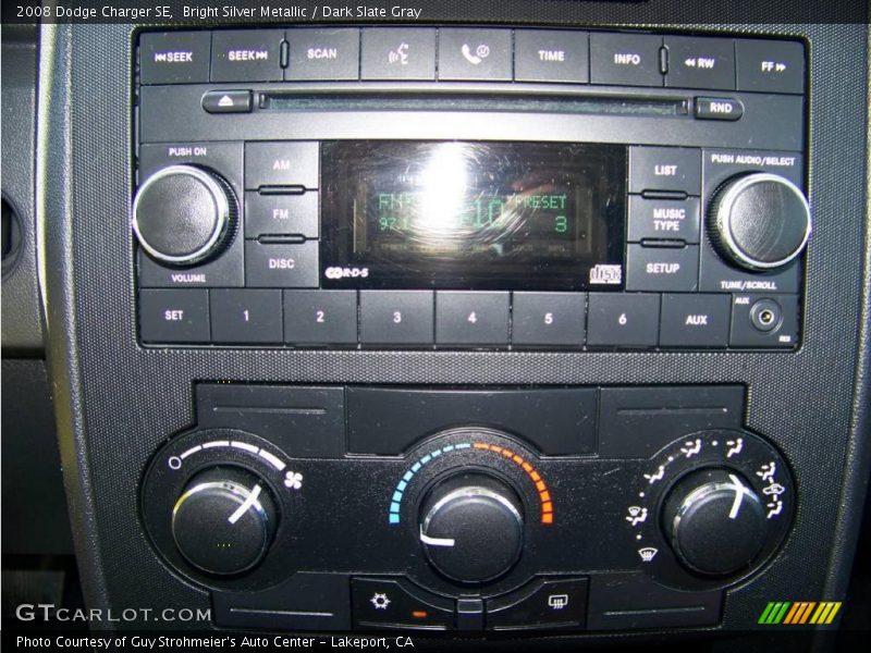 Bright Silver Metallic / Dark Slate Gray 2008 Dodge Charger SE