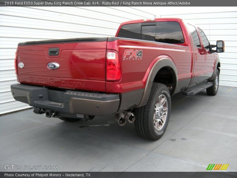 Ruby Red / King Ranch Mesa Antique Affect/Adobe 2015 Ford F350 Super Duty King Ranch Crew Cab 4x4