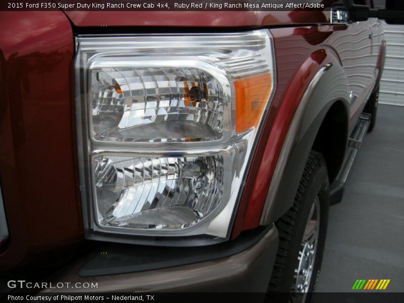 Ruby Red / King Ranch Mesa Antique Affect/Adobe 2015 Ford F350 Super Duty King Ranch Crew Cab 4x4