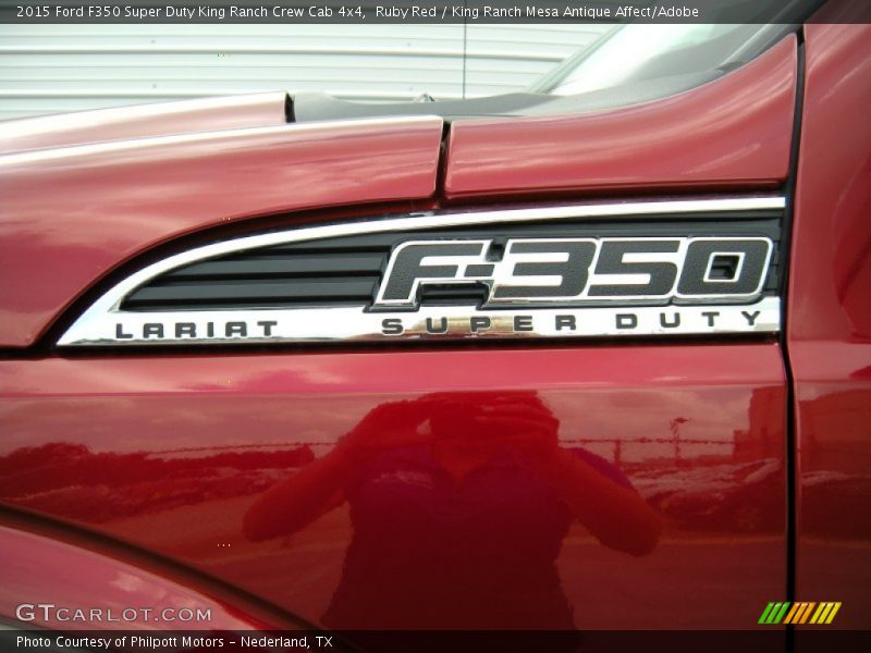 Ruby Red / King Ranch Mesa Antique Affect/Adobe 2015 Ford F350 Super Duty King Ranch Crew Cab 4x4