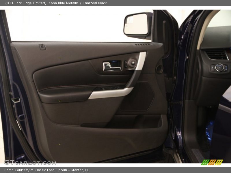 Kona Blue Metallic / Charcoal Black 2011 Ford Edge Limited
