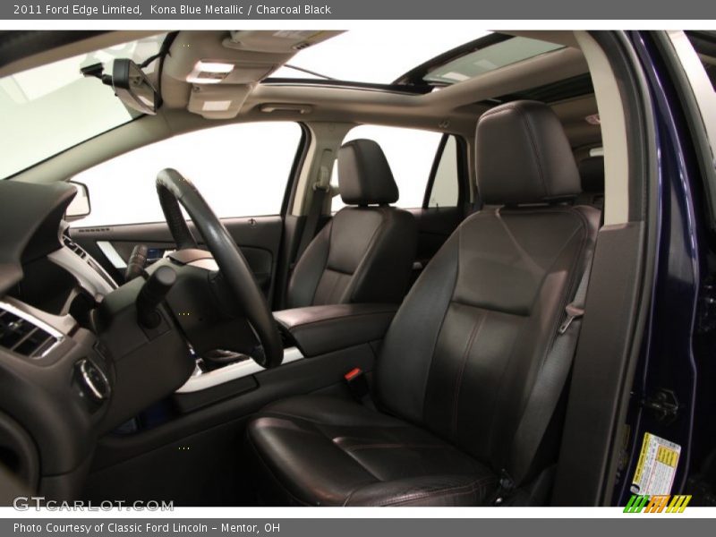 Kona Blue Metallic / Charcoal Black 2011 Ford Edge Limited