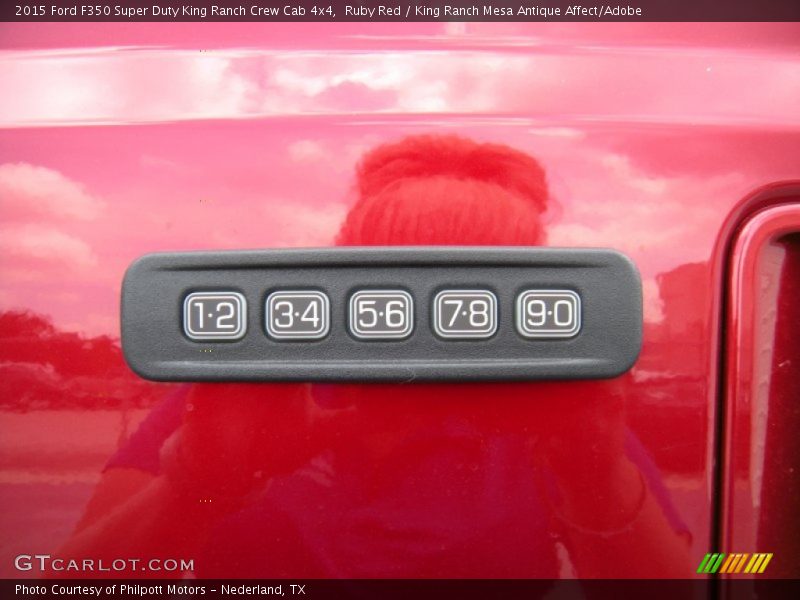Ruby Red / King Ranch Mesa Antique Affect/Adobe 2015 Ford F350 Super Duty King Ranch Crew Cab 4x4