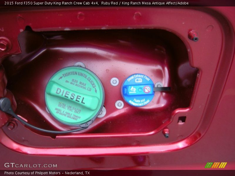 Ruby Red / King Ranch Mesa Antique Affect/Adobe 2015 Ford F350 Super Duty King Ranch Crew Cab 4x4
