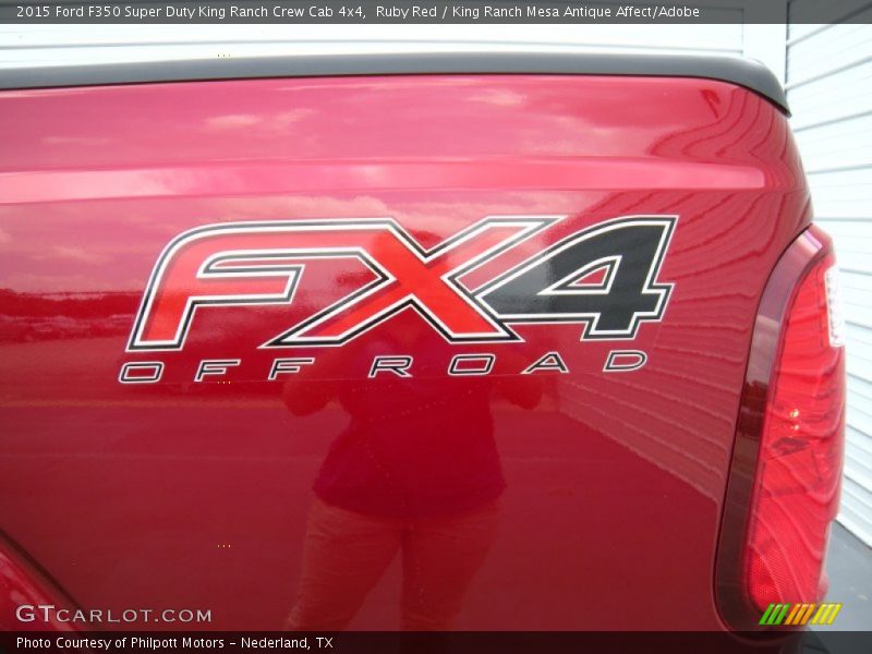 Ruby Red / King Ranch Mesa Antique Affect/Adobe 2015 Ford F350 Super Duty King Ranch Crew Cab 4x4