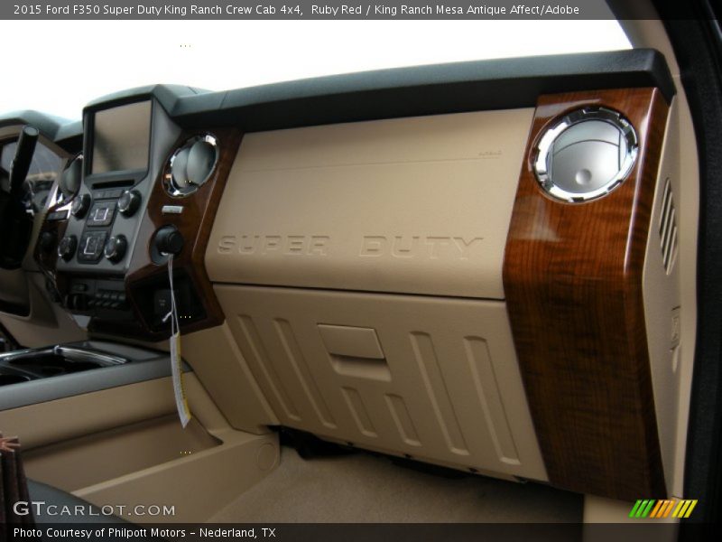 Ruby Red / King Ranch Mesa Antique Affect/Adobe 2015 Ford F350 Super Duty King Ranch Crew Cab 4x4