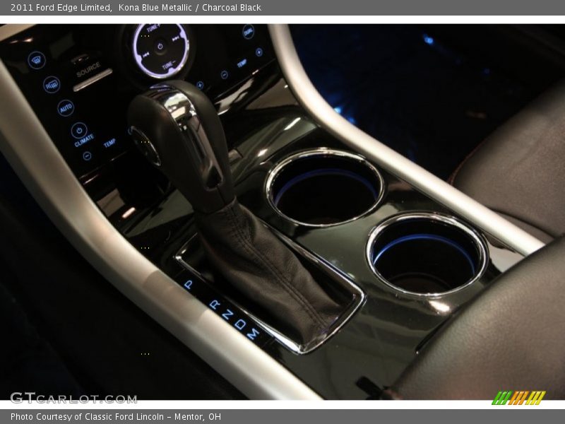 Kona Blue Metallic / Charcoal Black 2011 Ford Edge Limited
